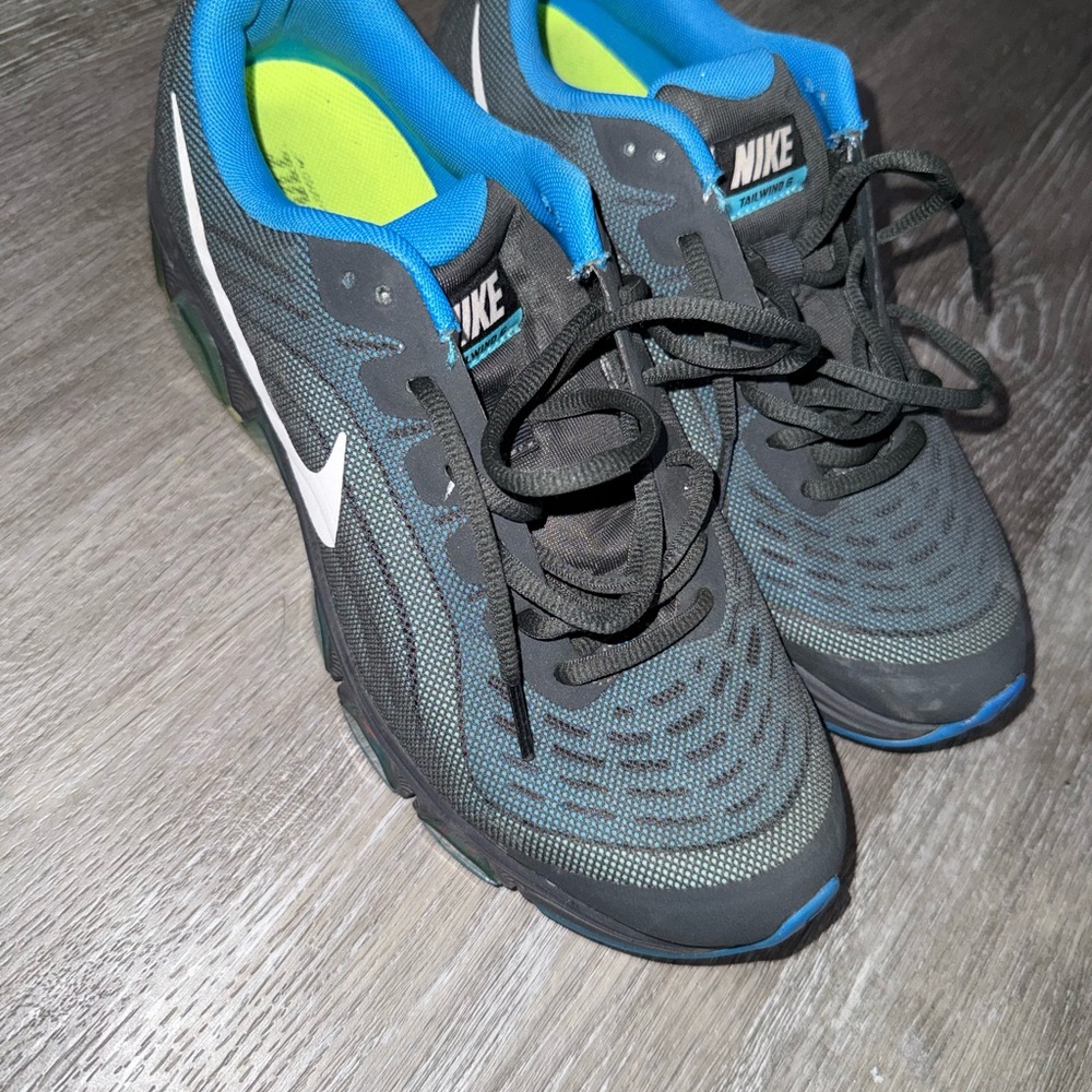 Nike Men’s Black, Blue & Neon Green Athletic Sneakers